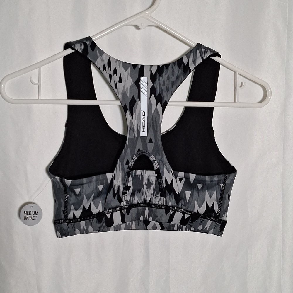 Geometric Patterned Sports Bra - Picture 2 of 3